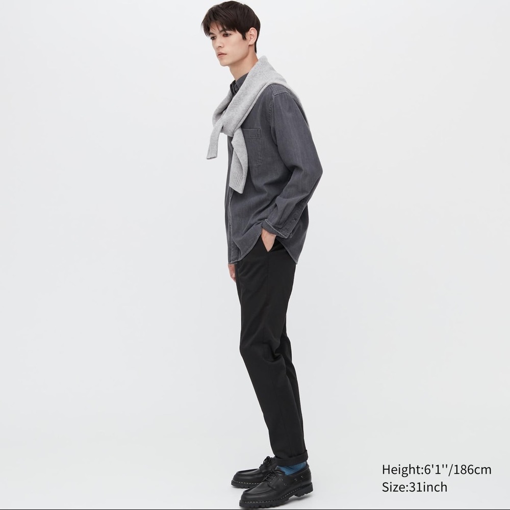 Uniqlo Slim Fit Chino Pants W30 L34 black